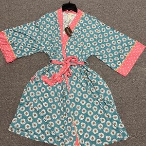 Matilda Jane Floral Women Robe - Blue and Pink